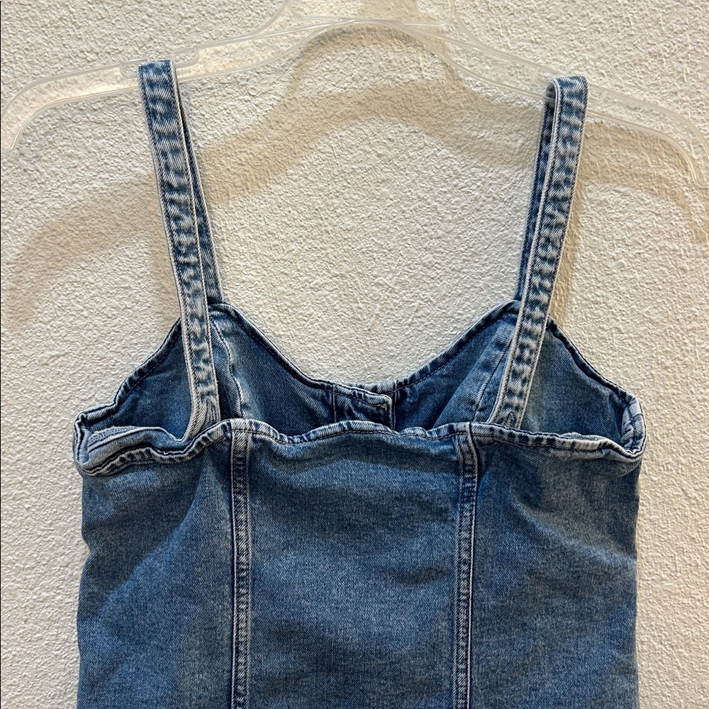 Gap Denim Mini Dress Size 4 - Picture 6 of 12